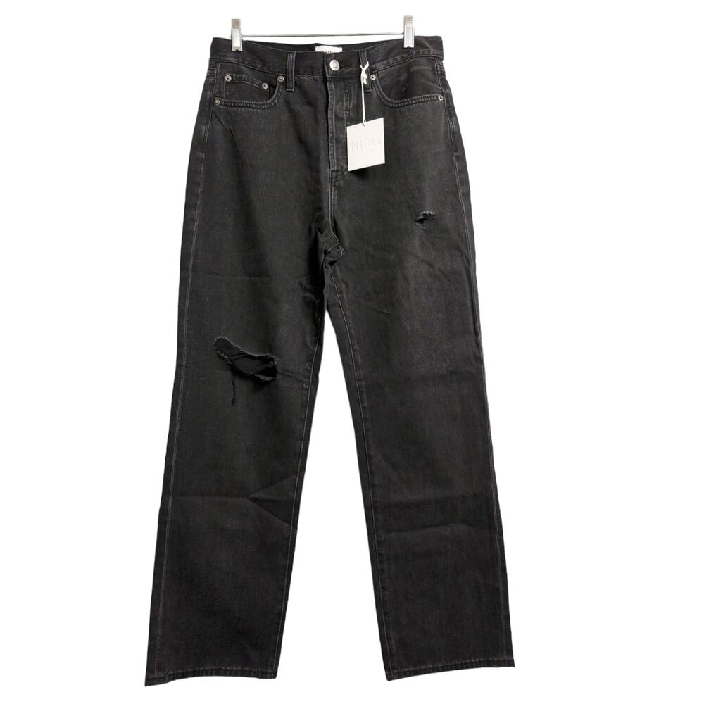 Pistola Cassie Super High Rise Straight Distressed Night Shade Dark Wash 29 New
